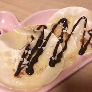 餃子の皮でクレープ